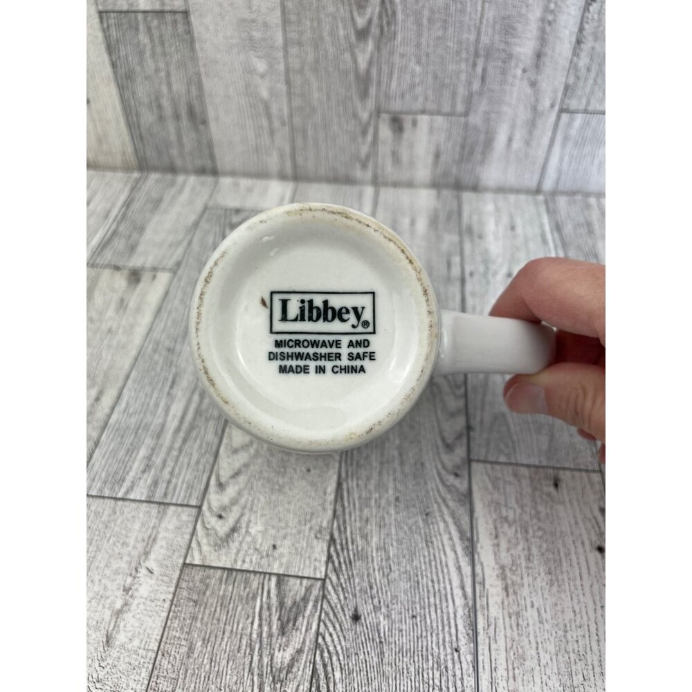 Libby White Ribbed Coffee Mug - Picture 2 of 6